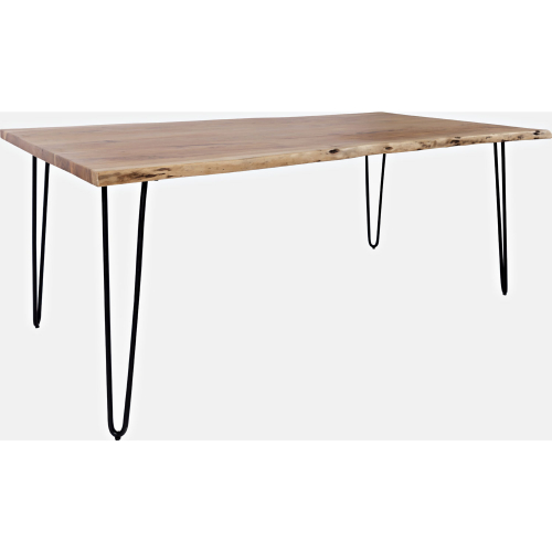 Nature's Edge 79" Dining Table in Natural Acacia Wood & Iron